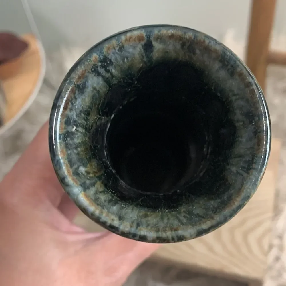 Handmade Pottery Drip Glaze Stonewear Vase‎